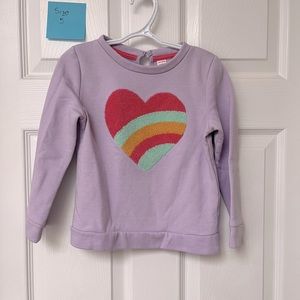 Bundle and Save 5T purple sweater with heart detail